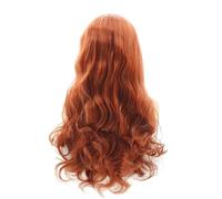 Junterone Parrucca frontale in pizzo con capelli umani lisci, ondulati, 40,6 cm