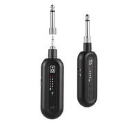 Junterone per Chitarra Wireless UHF, Trasmettitore e Ricevitore per Chitarra con 5 Canali per Chitarra Elettrica e Basso da 3,5 Mm/6,35 mm