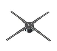 Junterone Proiettore olografico 3D WiFi 576LED, controllo applicativo, ventilatore da lettore olografico per immagini, negozio di video, display pubblicitario EUPlug