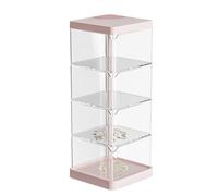 Junterone Scatola Portaoggetti da Scrivania, Cassettiere Impilabili, Cassettiere da Scrivania Multi-Scomparto, Cassetti In Plastica Rosa Perfetto
