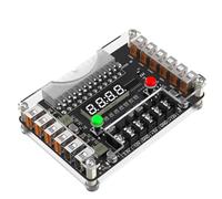 Junterone Scheda di derivazione alimentazione ATX e kit di alloggiamento con tensione di uscita 3,3 V, 5 V, 12 V, -12 V e 12 porte USB, uscita massima 3 A