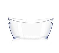 Junterone Secchiello per Il Ghiaccio, Secchielli per Il Ghiaccio per Feste, Vaschetta per Bevande per Champagne, Birra, Spumante, Cocktail, Trasparente