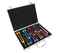 Junterone Set di Diapason per Chakra, Diapason per Set di Chakra Curativi, per Guarigione, Terapia del Suono, Mantenimento del Corpo Durevole, Facile Installazione