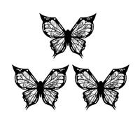 Junterone Stencil A per Eyeliner, Stencil per Eyeliner A, Stencil per Trucco Occhi A, Stencil A Funziona Durevole Facile da Installare Facile da Usare 3 Pezzi