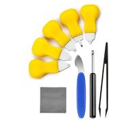 Junterone Strumento di Rimozione del Cinturino 9 In 1 - Kit di Strumenti per la Sostituzione Della Batteria 'Orologio, Apriremontanti e Pinze Antistatiche B