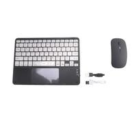 Junterone Tastiera Bluetooth Colorata Trasparente Tastiera Bluetooth Retroilluminata da 10 Pollici Adatto Per Computer Portatili Tablet Installazione Facile Da Usare Nero