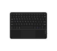 Junterone Tastiera Bluetooth Touchpad 10 Pollici Compatibile con IPadOS, Android e iOS, Inglese, Nero