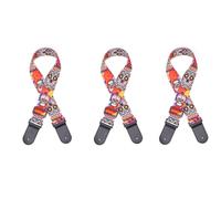 Junterone Tracolla per Chitarra Folk In Nylon con Stampa Fluorescente In Pelle con Teschio Tracolla per Chitarra Elettrica, Tracolla per Chitarra Acustica,A