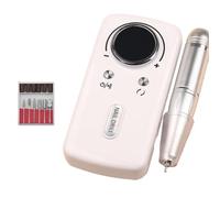 Junterone Trapano Elettrico per Unghie con Display LCD Ricaricabile per Unghie Accessori per Unghie Levigatrice per Smalto Gel, Bianca