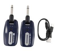 Junterone Wireless per Chitarra, Trasmettitore e Ricevitore Wireless per Chitarra Elettrica, Ricaricabile Tramite USB, Wireless per Basso, A