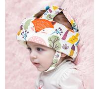 JUNUNDJING Caschetto Primi Passi, Casco Per Bambini da 6 a 36 Mesi, Primi Passi Per Bambini, Bambini Neonati, Casco Neonato, Volpe bianca