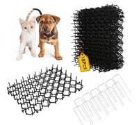 JUNUNDJING Tappetino Repellente per Gatti, 18 Pezzi Repellente per Gatti, 15x20cm Dissuasori per Gatti, Plastica Tappetino Anti Gatto, Anti Gatto Giardino