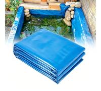 Junvstor 2x3m 3x4m 4x6m 5x8m Fodera per laghetto, Fodera per laghetto sottostrato 0,16 mm per Esterni, Membrana Flessibile per Trappola laghetto Pesci Koi HDPE Giardino Cascata, ruscello(2x8m)