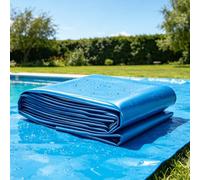 Junvstor Foglio polietilene Blu Resistente Membrana per Piscina a Prova di umidità Fodera Flessibile laghetto Trappola Impermeabile Spessa, Pellicola di Rivestimento laghetti Pesci Koi