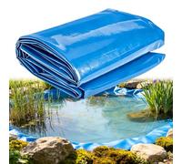 Junvstor Trappola Impermeabile per laghetto, Membrana per Giardino Acquatico, Rivestimenti in Gomma Pesci, Foglio di Copertura in polietilene di plastica Blu Resistente la Coltivazione