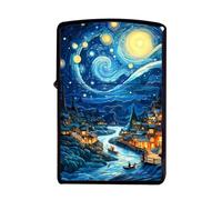 junweideyi 2 accendini in stile cinese 2024 anno dei regali, sostituibili per Zippo (solo custodia), dimensioni inserto compatibile 3,6 cm x 1,2 cm x 5 cm, alloggiamento accendino (2 pezzi stile 2)