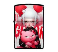 junweideyi Accendino in stile cinese 2025, sostituibile per Zippo (solo custodia), dimensioni inserto compatibile 3,6 cm x 1,2 cm x 5 cm (stile 16)