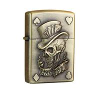 junweideyi accendino in stile cinese, regalo per il Capodanno 2025, intercambiabile con Zippo (solo custodia), dimensione della ricarica compatibile 3,6 cm x 1,2 cm x 5 cm (stile 5)