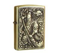 junweideyi Accendino Stile Cinese 2025 Regali di Capodanno Cinese, Sostituibile per Zippo (Solo Custodia), Inserto Compatibile Dimensioni 3,6 cm * 1,2 cm * 5 cm (Stile 3)