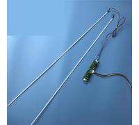 JUNWLREFR Striscia di retroilluminazione a LED da 710 mm di lunghezza e 5 mm di larghezza, barra da 128 lampade for TV LCD da 65 pollici, 3 V/LED, 48 V per(No inverter)