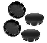 JUNXIC 4 Pezzi Tappi coprimozzo per Chrysler Grand Voyager 2008-2016, Cappucci Protezione e Stile per I mozzi delle Ruote Accessori Auto Nero
