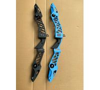 JUNXING TAOW H6 Arco ricurvo Riser 25 pollici Maniglia interfaccia ILF per utente destro Tiro con l'arco Caccia Tiro Accessori all'aperto