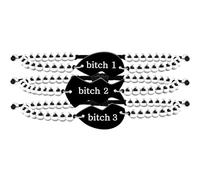 JunyiDIY 3 Braccialetti a forma di cuore puzzle Amicizia Famiglia Sorella Bracciale per amica Bracciale personalizzato con nome in acciaio inossidabile BFF Gioielli fai da te perline personalizzate