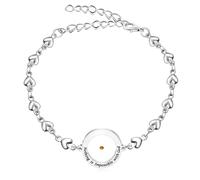 JunyiDIY Bracciale Cristiano per Donne | Catena a Cuore con Ciondolo Niente è Impossibile per Dio | Gioielli di Speranza in Acciaio Inossidabile Placcato in Platino per Amica YA4282