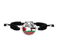 JunyiDIY Bracciale di Pace Palestinese per Uomo Donna, Ciondolo Rotondo con Colomba, Ramo d’Ulivo e Simbolo Al-Aqsa, Incisione sul Retro, Gioiello di Fede