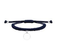 JunyiDIY Braccialetto di laurea, cordoncino intrecciato blu fatto a mano, gioiello ricordo dell'amicizia per compagni di classe, fratelli e sorelle, regalo di laurea universitaria YS5715
