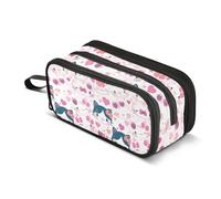 JUNZAN Astuccio per matite estetico con gattini kawaii, astuccio per penne per donne e uomini, scuola, ufficio, università, articoli di cancelleria, bianco
