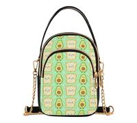 JUNZAN Borsa a tracolla da donna trapuntata per smartphone | Resistente alle macchie e facile da pulire, mini borsa da viaggio per viaggi brevi, carino, divertente, anime, stile kawaii