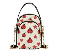 JUNZAN Borsa a tracolla leggera per le donne | Piccola borsa da viaggio portatile resistente alle macchie e facile da pulire con un panno per lo shopping quotidiano, stelle