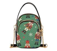 JUNZAN Borsa multi tasca con tracolla a catena staccabile | Mini borsetta resistente agli strappi e durevole, per fare shopping, viaggi, schiaccianoci, soldato festivo