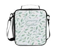 JUNZAN Growin'together - Contenitore per il pranzo per bambini, quadrato, isolato, con manico, per lavoro, scuola, picnic, viaggi, ufficio, kit per ragazze e ragazzi
