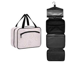 JUNZAN My Little Stars - Beauty case da viaggio da donna, con gancio, organizer per trucchi, Le mie piccole stelle, 12.6" x 9" x 5.7", Colorato