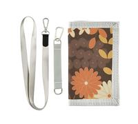 junzan Portafogli per bambini con fiori vintage per ragazze con tasca portamonete portafoglio per bambini con adesivo magico età 5-7 6-8 9-12 anni regali di compleanno, Fiori vintage, 1 Size, Casual
