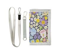 junzan Portafoglio per bambini con fiori primaverili per bambini, con tasca portamonete, per bambini, con adesivo magico, età 5-7, 6-8, 9-12 anni, regali di compleanno, Fiore da giardino primaver, 1
