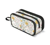 JUNZAN Primavera Carino Floreale Matita Sacchetto Del Sacchetto Della Penna per Donne Uomini Estetica Astuccio Scuola Ufficio College