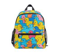 JUNZAN Zaino per bambini con anatre colorate per ragazzi e ragazze zaino prescolare piccolo per bambini borsa per libri di età compresa tra 3 e 8 anni