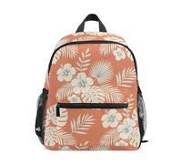 JUNZAN Zaino per bambini con ibisco e fiori di ibisco per ragazzi e ragazze, zaino per bambini in età prescolare, borsa per libri per bambini, età compresa tra 3 e 8 anni
