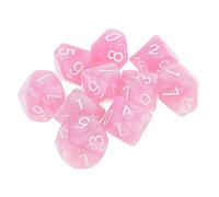 JunZheHub 10 Pezzi Dadi Poliedrici D10 Dadi 10 Facce Giochi E Dragons Acrilico Facili da Manipolare Perfetti per Giochi da Tavolo Scuola Educazione