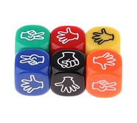 JunZheHub 10 Pezzi Dado Legno Sei Facce Digitale Gioco Facili da Utilizzare per Giochi da Tavolo Sessioni Eventi Comunitari Occasioni Festive Campeggio