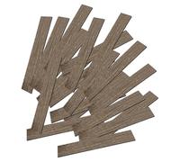 JunZheHub 20 Pezzi Pavimento Casa delle Bambole Piastrelle Miniatura Accessori PVC Struttura Realistica Adatti per Creazioni Artistiche Costruzione Mini Case Es, Colore Teak