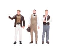 JunZheHub 3 Pezzi 1/64 Figurini Persone Dipinte a Mano Piccole Persone Modelli Umani Uomini Britannici