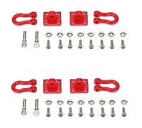 JunZheHub 4 Ganci di Traino per Accessori RC Rock Crawler 1:10 per SCX10 RC4WD D90