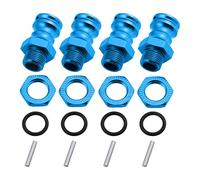 JunZheHub 4 Pezzi di Estensione per Conversione Adattatore Ruota Mm a 23 Mm, Blu