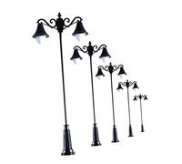 JunZheHub 5 Pezzi di Modello di Microscopio, Mini Lampione Stradale, Modello di Lampione Stradale in Miniatura, Giardino delle Fate, 1:75