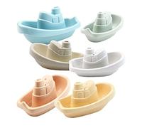 JunZheHub 6 Pezzi di Barche Impilabili per Il Bagno, Barchette per Il Riconoscimento Dei Colori, Divertenti per Il Tempo Libero Nella Vasca Da Bagno