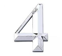 JunZheHub 6 Pezzi Numeri Civici 3D per Porta in PP Antigraffio Numeri Indirizzo Moderni con Design Semplice Adatti per Insegna Ufficio Camera Hotel Municipio, Dimensioni: 5x3x0,8 cm